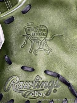 Rawlings Heart of the Hide PRO204-32MG 11.5 RHT Baseball Glove Moss Green/Bla