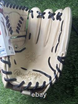 Rawlings Heart of the Hide PRO205-30C 11.75 Leather Baseball Glove Beige Black