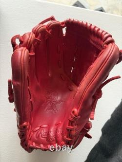 Rawlings Heart of the Hide PRO206FH-12S 12 Red Leather Baseball Glove LHT