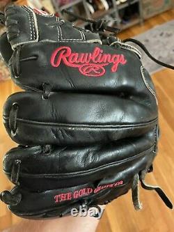 Rawlings Heart of the Hide PRO206-9JB Fielders Glove, Right-Handed Throw Mitt