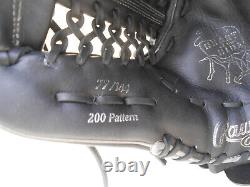 Rawlings Heart of the Hide PRO206-DK60 12 Black 200 Pattern 77/144 CrocSkin