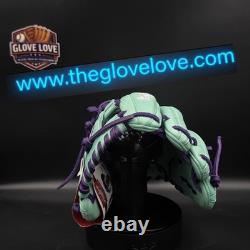 Rawlings Heart of the Hide PRO314-2MPU 11.5 RHT Leather Glove Green/Purple