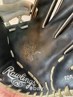 Rawlings Heart of the Hide PRONP5 11.75 RHT Baseball Glove I Web T BLACK GRAY