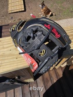 Rawlings Heart of the Hide PROR314-2DSC 11 1/2 Black Gold Glove Narrow Fit