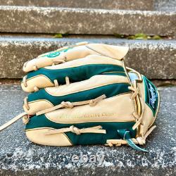 Rawlings Heart of the Hide PRO EXCEL Wizard Pitcher Glove 11.75 RHT Green/Camel