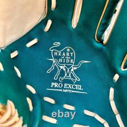 Rawlings Heart of the Hide PRO EXCEL Wizard Pitcher Glove 11.75 RHT Green/Camel