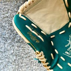 Rawlings Heart of the Hide PRO EXCEL Wizard Pitcher Glove 11.75 RHT Green/Camel