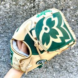 Rawlings Heart of the Hide PRO EXCEL Wizard Pitcher Glove 11.75 RHT Green/Camel