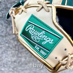 Rawlings Heart of the Hide PRO EXCEL Wizard Pitcher Glove 11.75 RHT Green/Camel