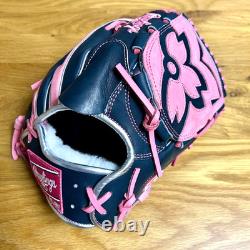 Rawlings Heart of the Hide PRO EXCEL Wizard Pitcher Glove 11.75 RHT LH Navy/Pink