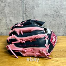 Rawlings Heart of the Hide PRO EXCEL Wizard Pitcher Glove 11.75 RHT LH Navy/Pink