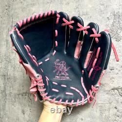 Rawlings Heart of the Hide PRO EXCEL Wizard Pitcher Glove 11.75 RHT LH Navy/Pink