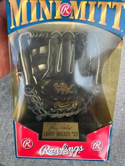 Rawlings Heart of the Hide PRO-HFB RARE Gold Glove LARRY WALKER #33 mini