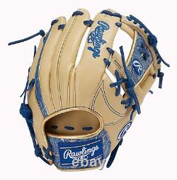Rawlings Heart of the Hide Paisley Infielder Glove Camel Royal GRXFHPN62 11.25