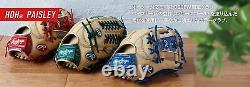 Rawlings Heart of the Hide Paisley Infielder Glove Camel Royal GRXFHPN62 11.25