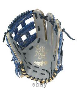 Rawlings Heart of the Hide Paisley Revival Fielder Glove Gray Royal 11.75 HOH