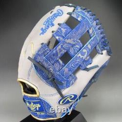 Rawlings Heart of the Hide Paisley Revival Fielder Glove Gray Royal 11.75in HOH