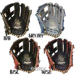 Rawlings Heart of the Hide Paisley Revival Infielder Glove Black Scarlet 11.5in