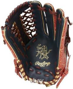 Rawlings Heart of the Hide Paisley Revival Outfielder Glove Navy Scarlet 13 HOH