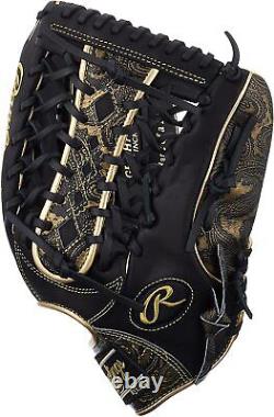 Rawlings Heart of the Hide Paisley Revival Outfielder Glove Navy Scarlet 13 HOH