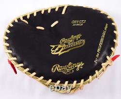 Rawlings Heart of the Hide Pancake Training Glove Baseball (B/SC)Black/Scarlet