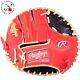 Rawlings Heart Of The Hide Pancake Training Glove Scarlet Baseball Mitt 10 Inch