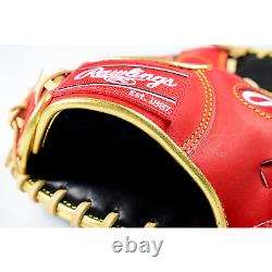 Rawlings Heart of the Hide Pancake Training Glove SCARLET Baseball Mitt 10 inch