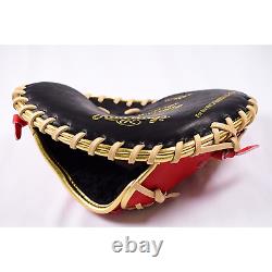 Rawlings Heart of the Hide Pancake Training Glove SCARLET Baseball Mitt 10 inch