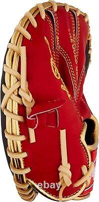 Rawlings Heart of the Hide Pancake Training Glove SCARLET Baseball Mitt 10 inch