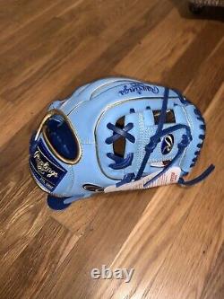 Rawlings Heart of the Hide R2G 11.25 Baseball Glove- Blue/Gold- New with Tags