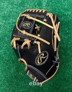 Rawlings Heart of the Hide R2G 11.5 Custom Infield Baseball Glove Black Gold