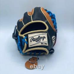 Rawlings Heart of the Hide R2G 11.75 Baseball Glove Infielder Pitcher Black Tan