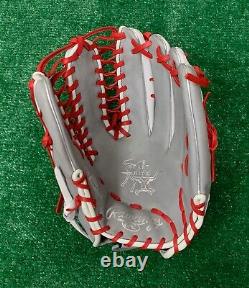 Rawlings Heart of the Hide R2G 12.75 Custom Outfield Baseball Glove Red White