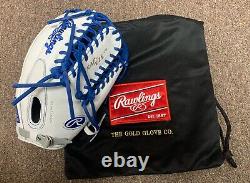 Rawlings Heart of the Hide R2G 12.75 Custom Outfield Baseball Glove Royal White