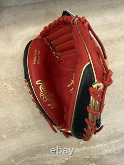 Rawlings Heart of the Hide R2G 32.5 Catcher's Mitt Red Black Gold MLB Leather