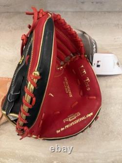 Rawlings Heart of the Hide R2G 32.5 Catcher's Mitt Red Black Gold MLB Leather