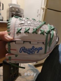 Rawlings Heart of the Hide R2G Baseball Softball Glove White Green 12.5 PROR12