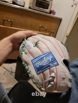 Rawlings Heart of the Hide R2G Baseball Softball Glove White Green 12.5 PROR12