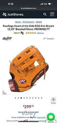 Rawlings Heart of the Hide R2G Kris Bryant12.25 Baseball Glove PRORKB17T
