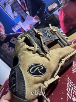 Rawlings Heart of the Hide RHT11B 11in Leather LHT Baseball Glove Tan/Black