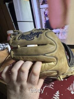 Rawlings Heart of the Hide RHT11B 11in Leather LHT Baseball Glove Tan/Black