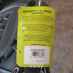 Rawlings Heart of the Hide Softball Glove 12 Inch Black Gold Leather