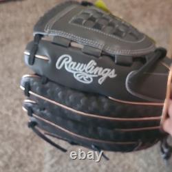 Rawlings Heart of the Hide Softball Glove 12 Inch Black Gold Leather