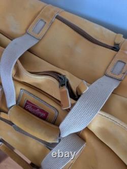 Rawlings Heart of the Hide Suitcase Travel Bag Suitcase Rolling Lombardo Rare
