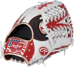 Rawlings Heart of the Hide USA Star & Stripes Outfielder Glove 12.5 Navy White