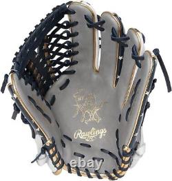 Rawlings Heart of the Hide USA Star & Stripes Outfielder Glove Gray/White 12.5