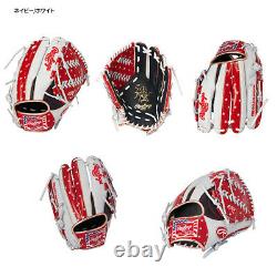 Rawlings Heart of the Hide USA Star and Stripes All Fielder Glove White 64 11.5