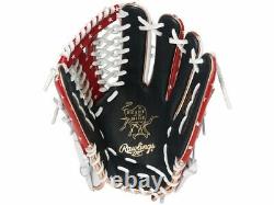 Rawlings Heart of the Hide USA Star and Stripes Outfielder Glove White 12.5 New