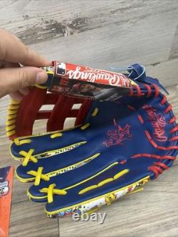 Rawlings Heart of the Hide color sync 9.0 comic outfield glove, 12 3/4 LHT New