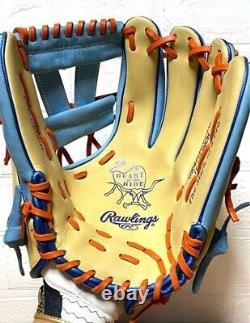 Rawlings Heart of the hide HOH MLB COLOR 11.5 Baseball Glove LH Camel Sax RARE